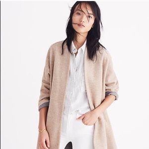 Madewell Camel Stanza Herringbone Coat